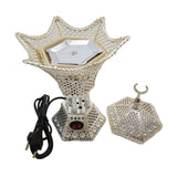 Electrical Bakhoor Burner & 50g Fragrance Paste - Silver