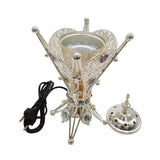 Electrical Bakhoor Burner & 50g Fragrance Paste - Silver