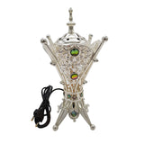 Electrical Bakhoor Burner & 50g Fragrance Paste - Silver