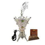 Electrical Bakhoor Burner & 50g Fragrance Paste - Silver