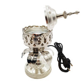 Electrical Bakhoor Burner & 50g Fragrance Paste - Silver