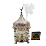 Electrical Bakhoor Burner & 50g Fragrance Paste - Silver