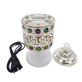 Exclusive Electrical Bakhoor Burner & 40g Fragrance Paste - Silver