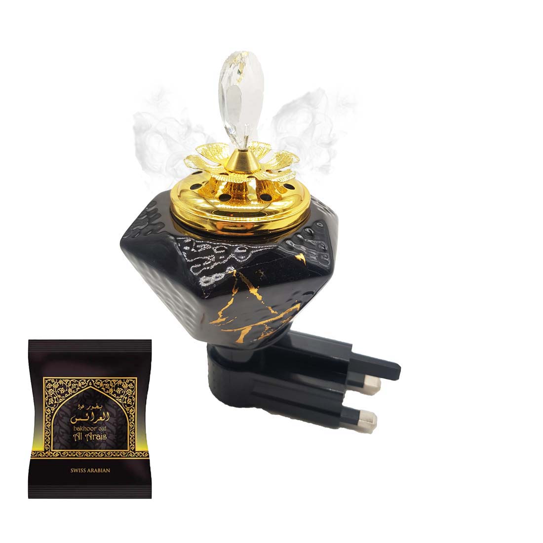 Mini Direct Plugin Electrical Bakhoor Burner with 40gm Paste