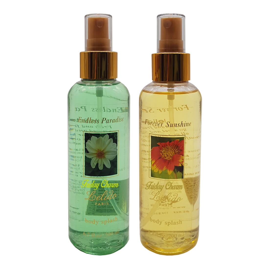 Lelido Paris Endless Paradise & Forever Sunshine Body Splash Mist 200ml