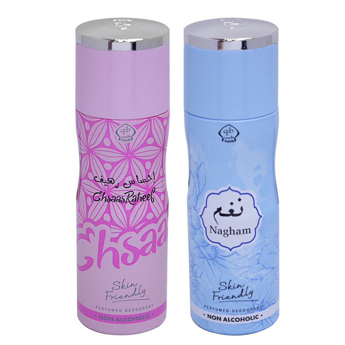Tayyib Ehsaas Raheef & Nagham Non Alcoholic Deodorant Combo Pack of 2 x 200 ml