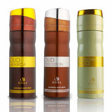 Birra Oud Arabica, Essentially Oud, Oud Obsession Deodorant Pack of 3 200ml Each