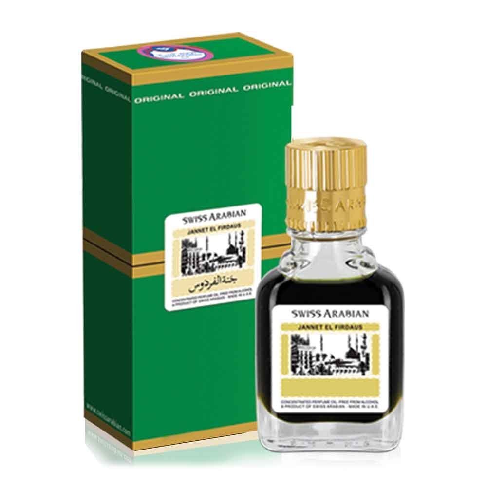 Swiss Arabian Jannat ul Firdaus 9ml Attar Black, Red, Green & White Pack of 4 - Just Attar