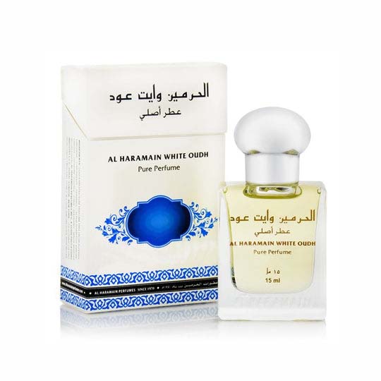 Al Haramain White Oudh & Amber Pack of 2 Attar- 2 x 15ml –