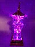 Crystal Bakhoor Burner with Rechargeble LED Lights, 50g Fragrance Paste & 10 Coal Coins