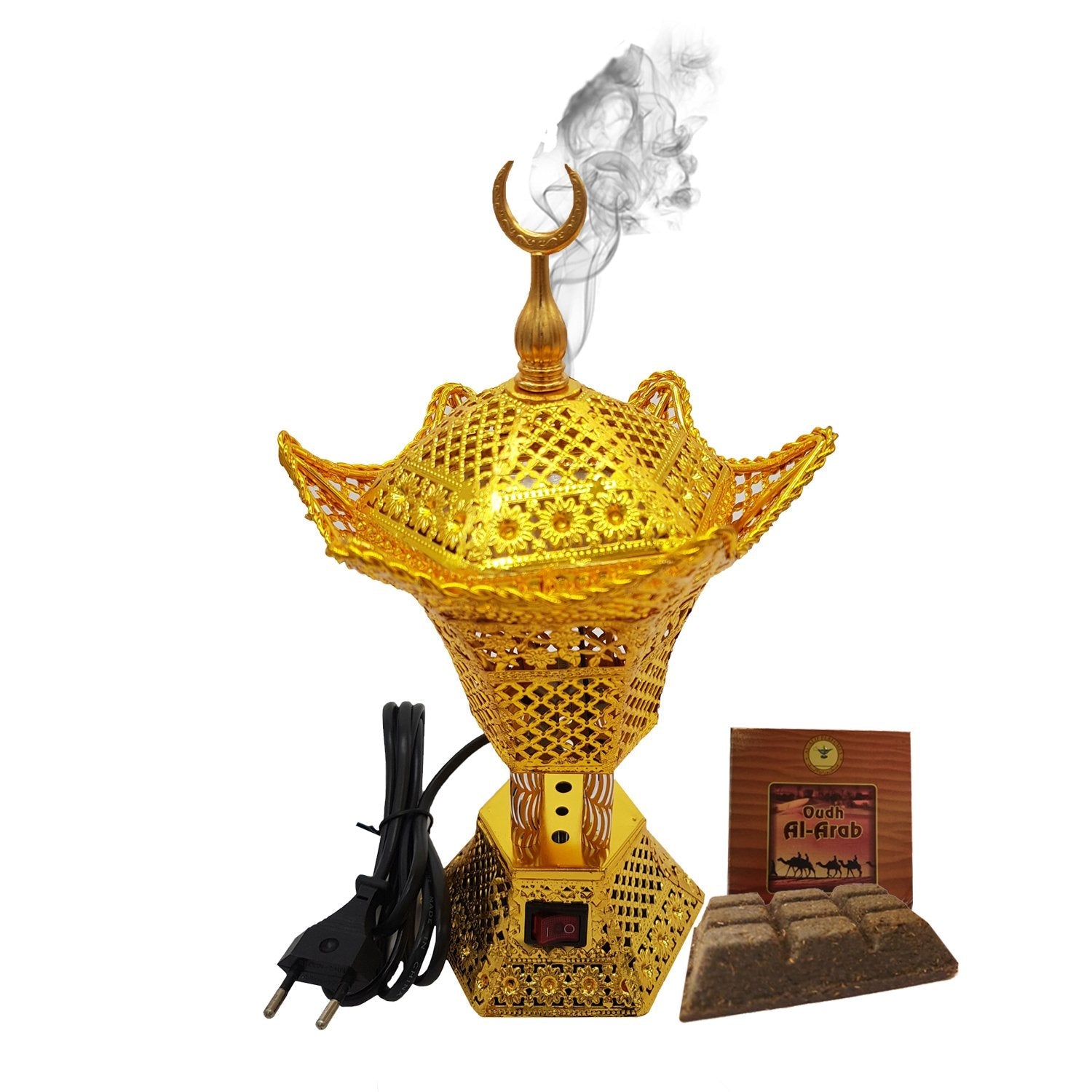 Alizah 'علیزہ' Bakhoor Burner | Electric Burner | GOLDEN