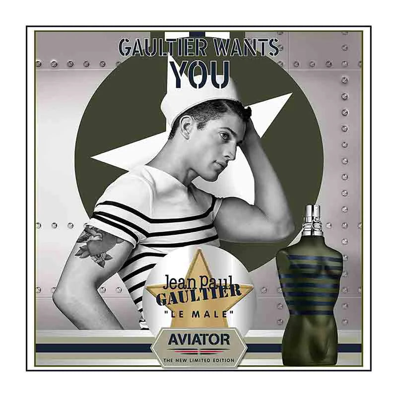 Jean Paul Gaultier Le Male Aviator Eau De Toilette For Men 125ml