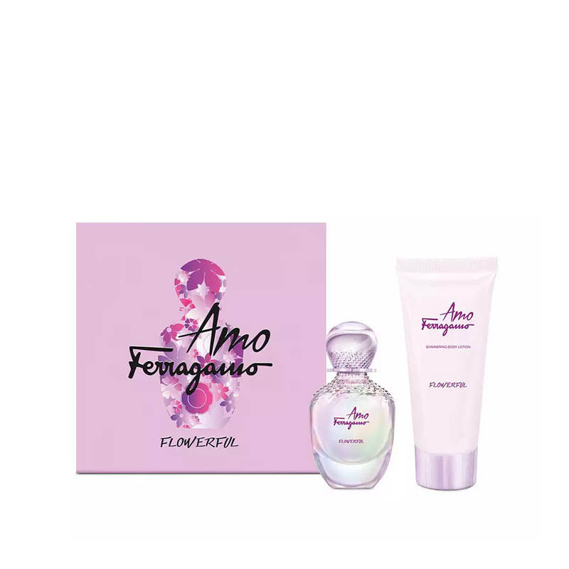 Salvatore Ferragamo Amo Flowerful Eau de Toilette Gift Set 150ml