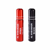 Al Haramain Aysha & Black Roll On Attar Pack of 2 x 10ml