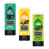 Original Source Shower Gel Pack Of 3 ( Tingly Mint & Tea Tree , Zesty Lemon & Tea , Zingy Lime )