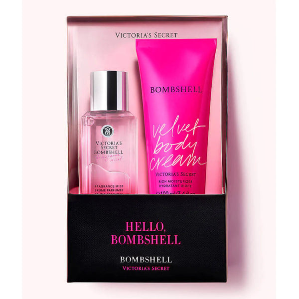 Victoria's Secret Bombshell Fragrance Gift Set Mist & Lotion – Just Attar