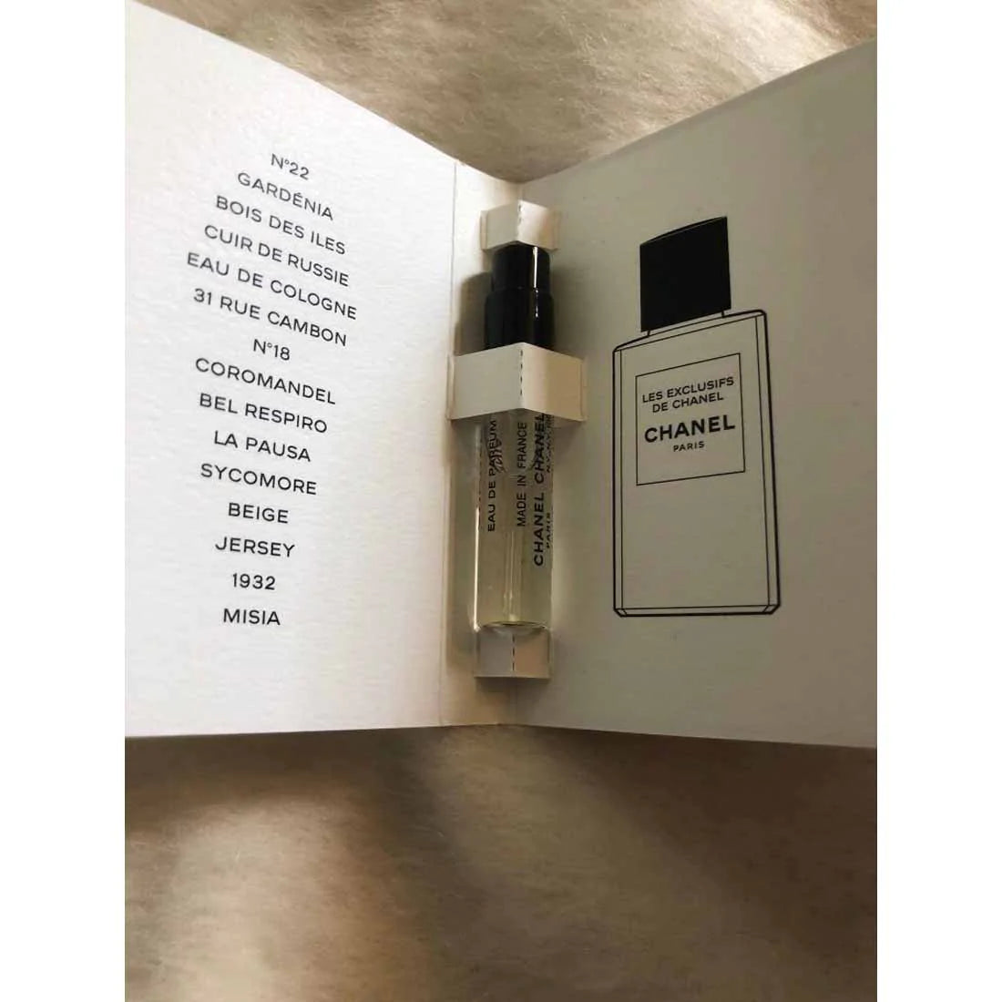 Chanel Coromandel Les Exclusifs Eau De Parfum Vial Spray 0.05 Oz / 1.5ml  Sample!