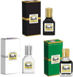 Swiss Arabian Jannat ul Firdaus 9ml Attar Black, White & Green Pack of 3